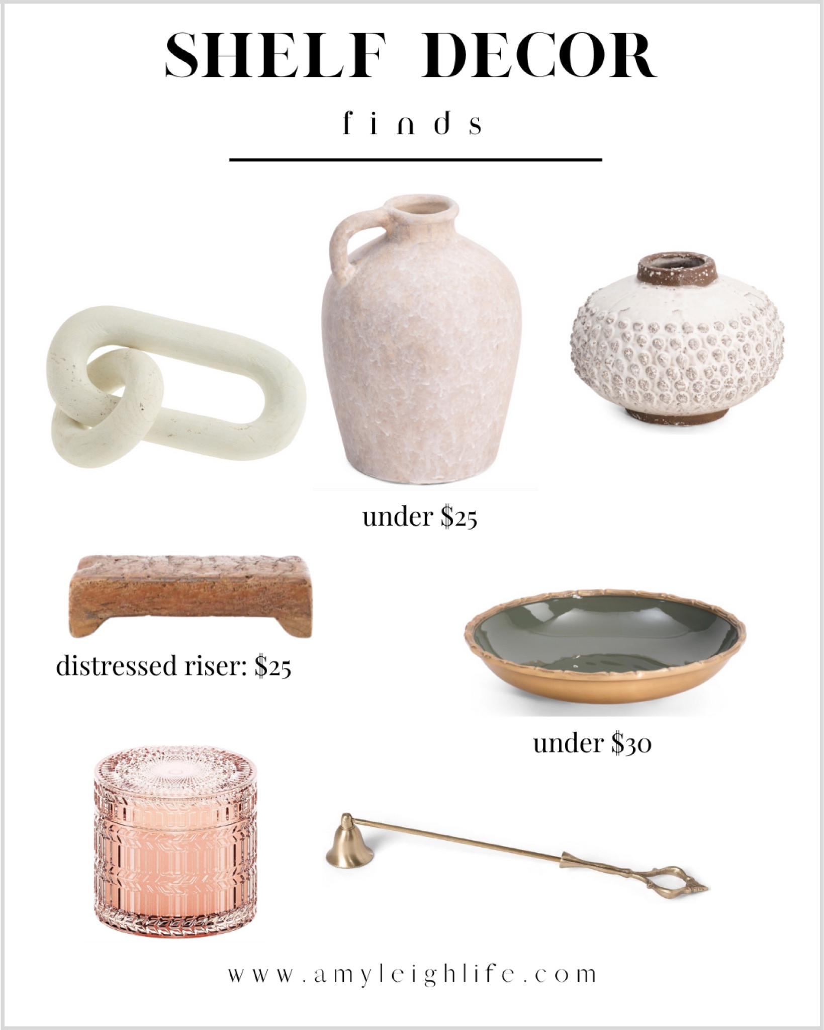 Shelf decor finds. 

Shelf styling, shelf decor, kitchen shelf decor, floating shelf decor, amazon shelf decor, bathroom shelf decor, book shelf decor, built in shelf decor, builtin decor, living room shelf decor, shelfie, wall shelf, built in decor, transitional decor, transitional home build, bookshelf, bookshelf decor, book shelf decor, book shelf styling, bookshelf styling, decor bookshelf, book case decor, bookcase decor, bookcase styling, book decor, styling ideas, living room inspo, living room ideas, living room decor ideas, decor on budget, home decor on budget, kitchen decor, bedroom decor, living room decor, entryway decor, nightstand decor, cabinet decor, office decor, entryway decor, table decor, side table decor, home office decor, work office decor, home decor amazon, home decor bedroom, decorative bowl, decorative objects, home decor bedroom, bathroom decor, console table decor, cottage decor, console decor, counter decor, corner decor, coffee table decor, coffee table styling, coffee table books, dresser decor, desk decor, bedroom dresser decor, Amy leigh life, organic modern decor, modern organic decor, organic modern home, fireplace decor, fireplace mantel decor, fireplace mantle decor, mantel decor, mantle decor, coffee table book, amazon finds, amazon home, found it on amazon, moody office, moody bedroom, moody living room, moody decor, mood board, organic decor, boho home, boho decor, boho modern, vintage finds, vintage home, book decor, transitional home, transitional home decor, neutral home, neutral home decor, neutral home inspo, collected home, unique vase, vases, vase decor, distressed vase, storage boxes, fake books, entryway decor, entry way decor, entry decor, entryway table decor, entry way table decor, corner shelf, marble bowl, bowls, home decor on budget, trinkets, decorative objects, rustic vase, concrete vase, jug vase, terracotta vase, wood riser, link decor, chain link decor, candle, pretty candle, Amazon finds, Amazon home, Amazon home decor, textured vase

#amyleighlife
#decor

Prices can change at any time. 

#LTKunder50 #LTKhome #LTKFind