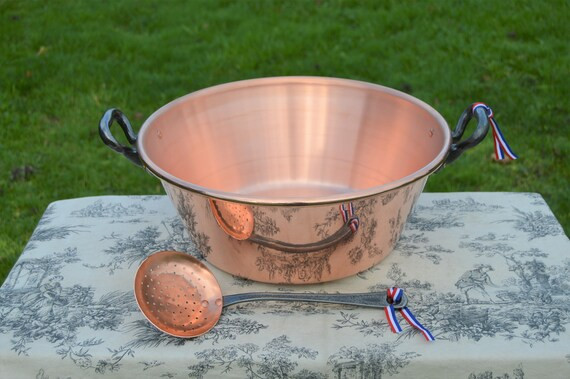 New NKC 40 cm Copper Massive Jam Pan  Ecumoire Normandy | Etsy | Etsy (US)