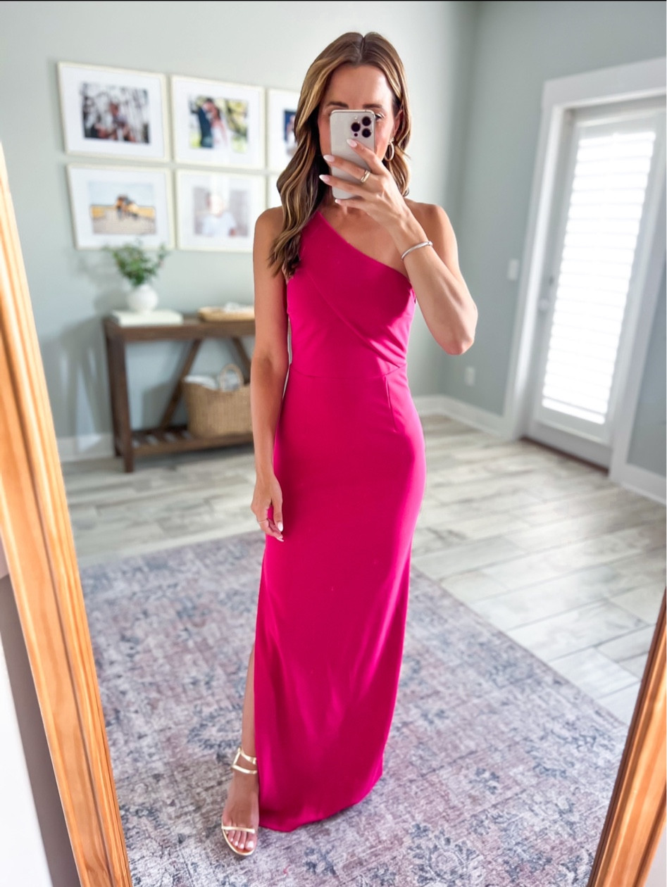 barbie pink wedding guest dress Wedding Guest