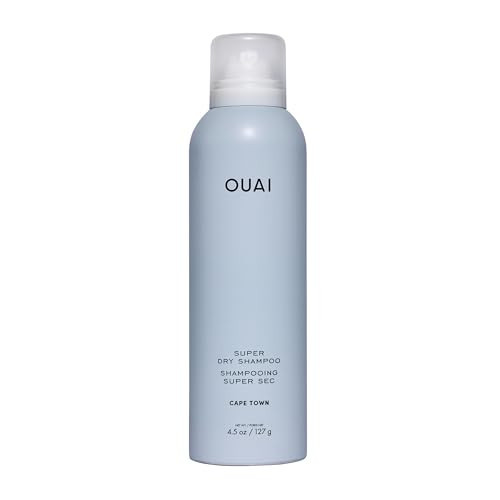 OUAI Super Dry Shampoo - Volumizing Dry Shampoo - Absorbs Oil, Dirt & Sweat - Blends Seamlessly into Hair with Zero Residue & Enriched with a Long-Lasting Scent - Cape Town (4.5 oz) | Amazon (US)
