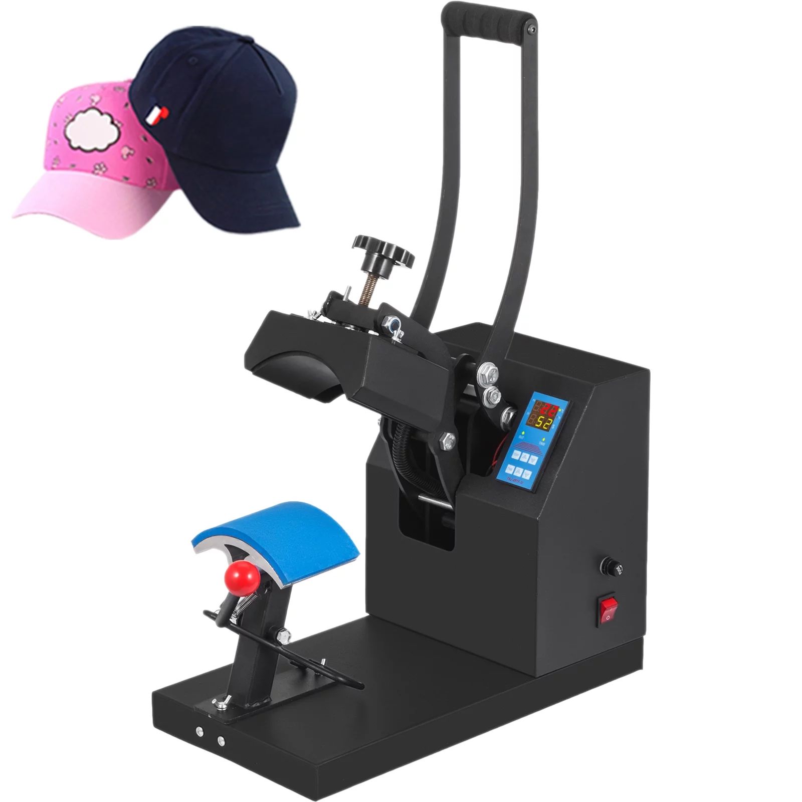 VEVORbrand Baseball Hat Heat Press 5.5"x3.5"inch Curved Element Golf Cap Heat Press Clamshell Des... | Walmart (US)