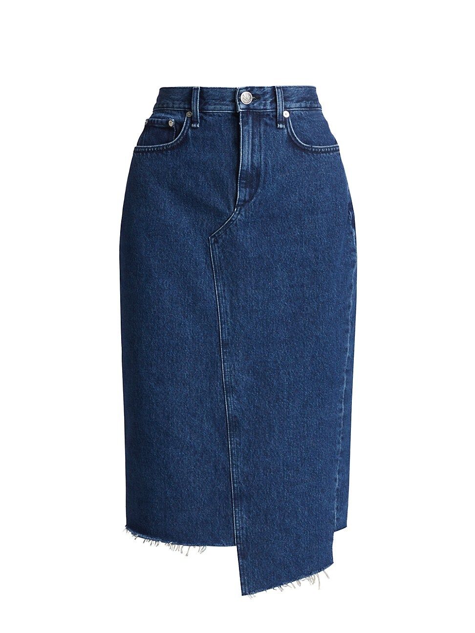 Women's Sukato Asymmetric Denim Midi-Skirt - Gates - Size 30 | Saks Fifth Avenue