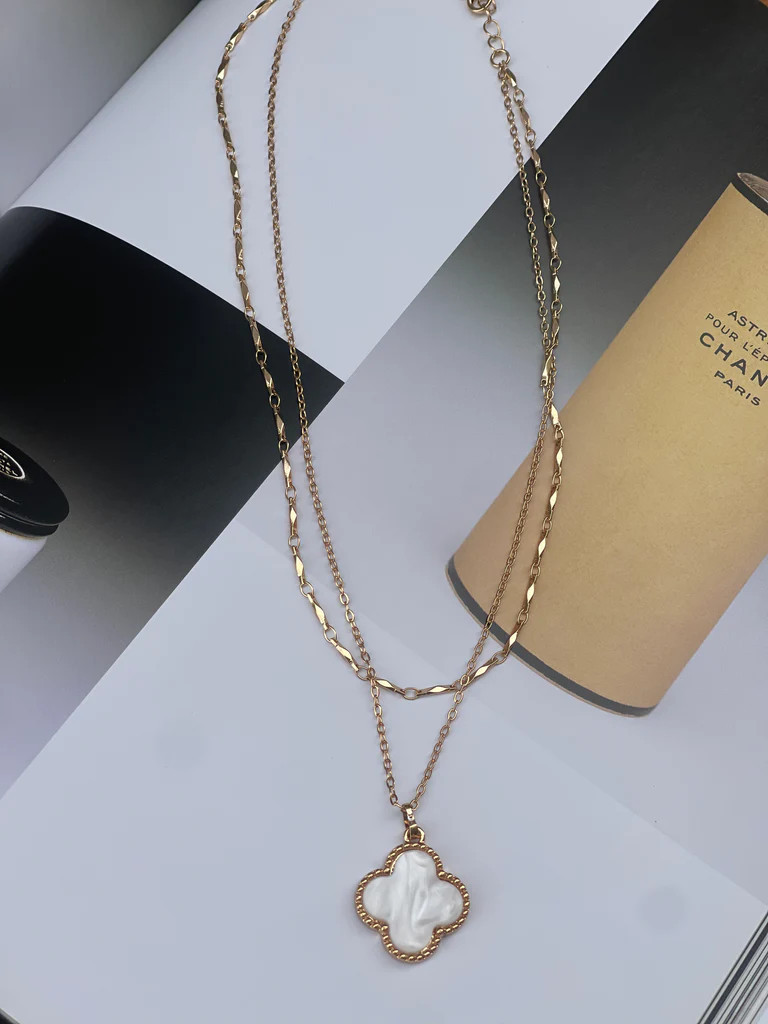 NEW!! Clover Layered Necklace in 3 Colors! | Glitzy Bella