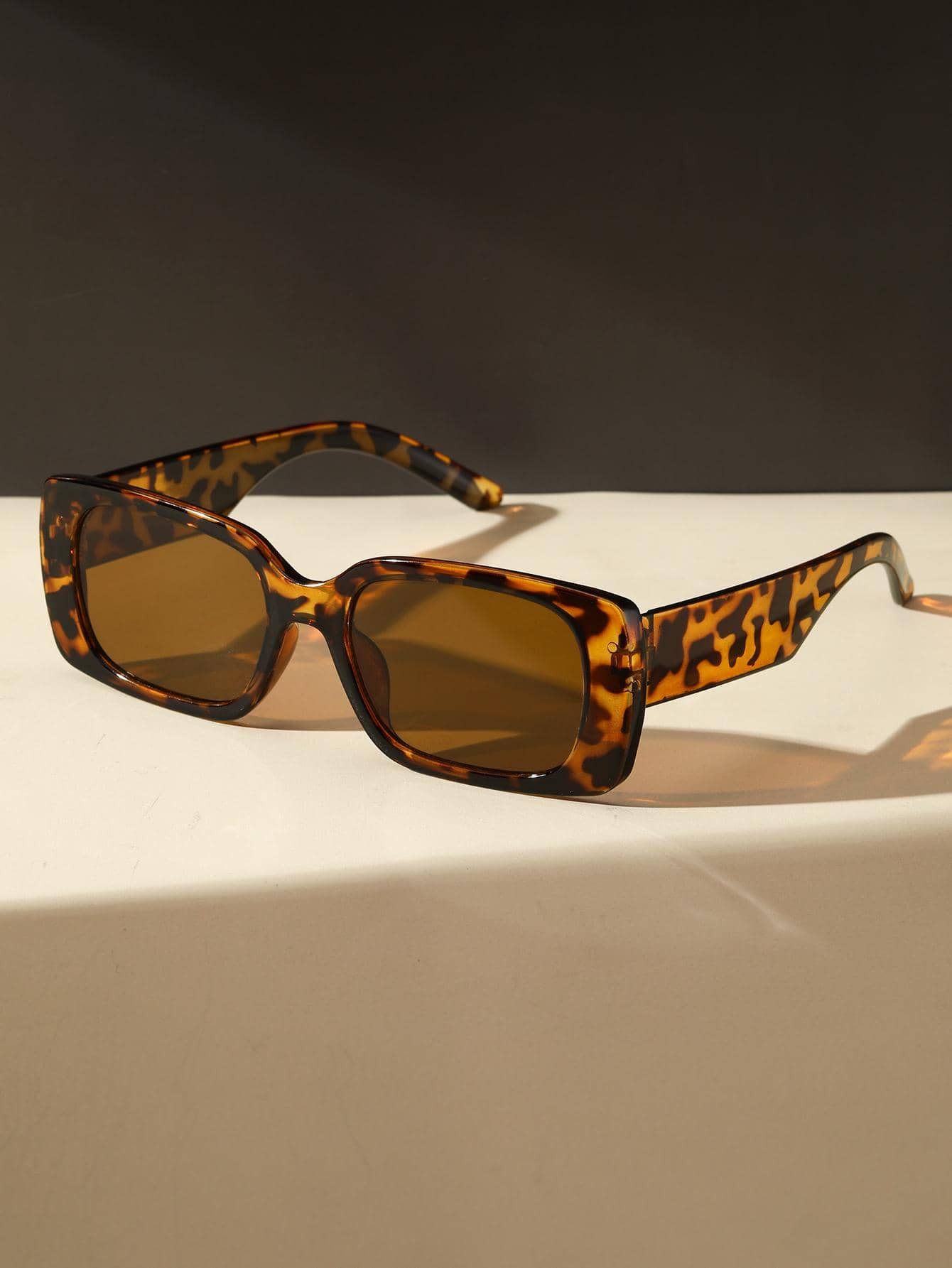 1pair Women Square Tortoiseshell Frame Fashionable Sunglasses For Outdoor | SHEIN