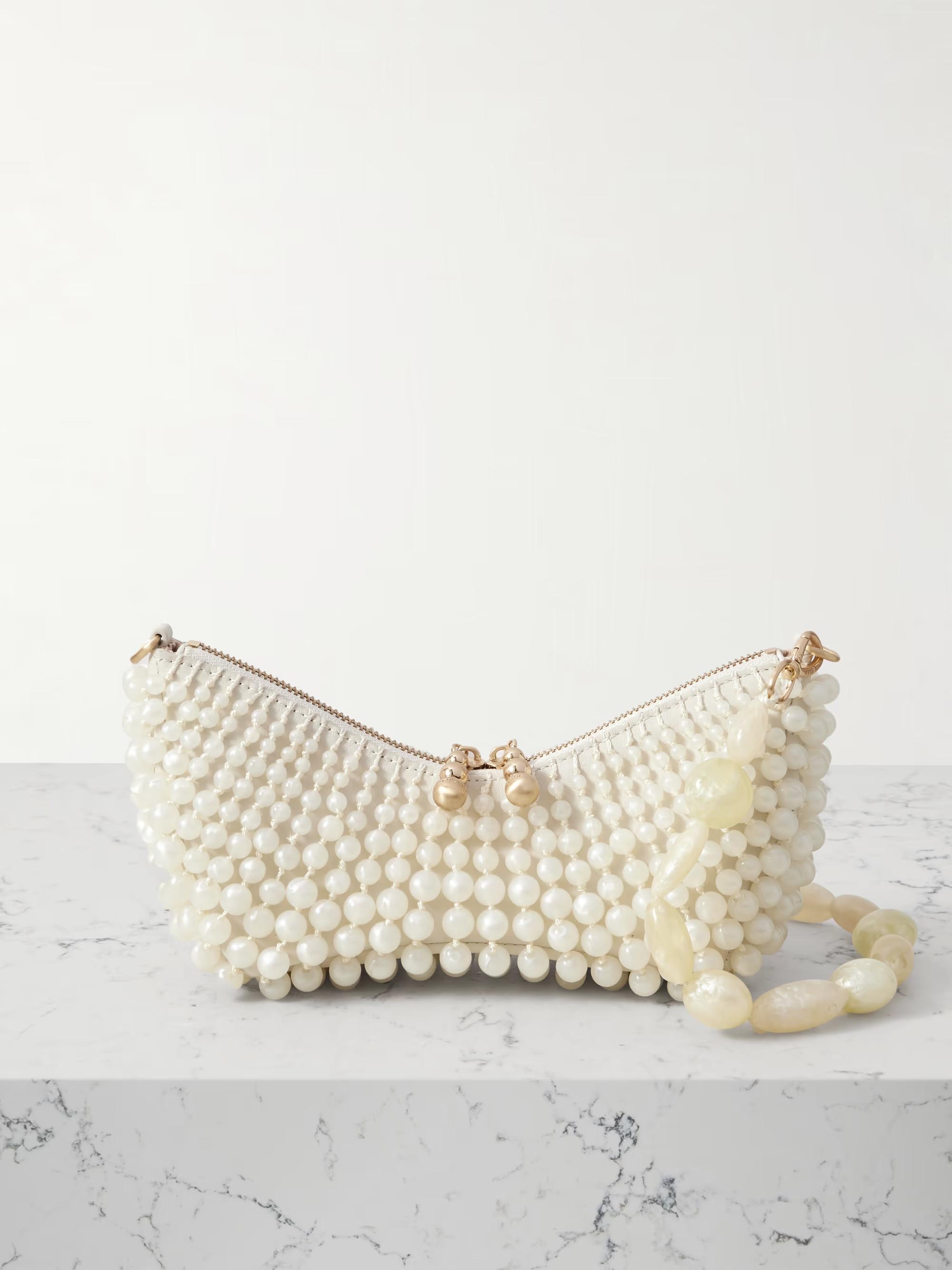 Mercier beaded leather clutch | NET-A-PORTER (UK & EU)