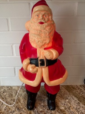Vintage Santa Blow Mold Hard Plastic 17" | eBay | eBay US