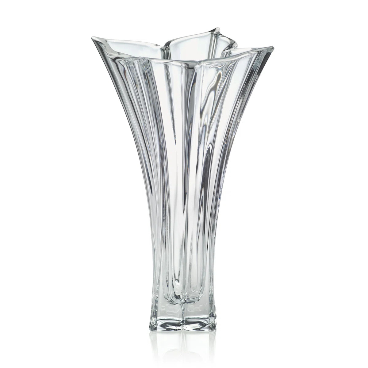 Mikasa Florale 14 in. Crystal Vase & Reviews | Wayfair | Wayfair North America