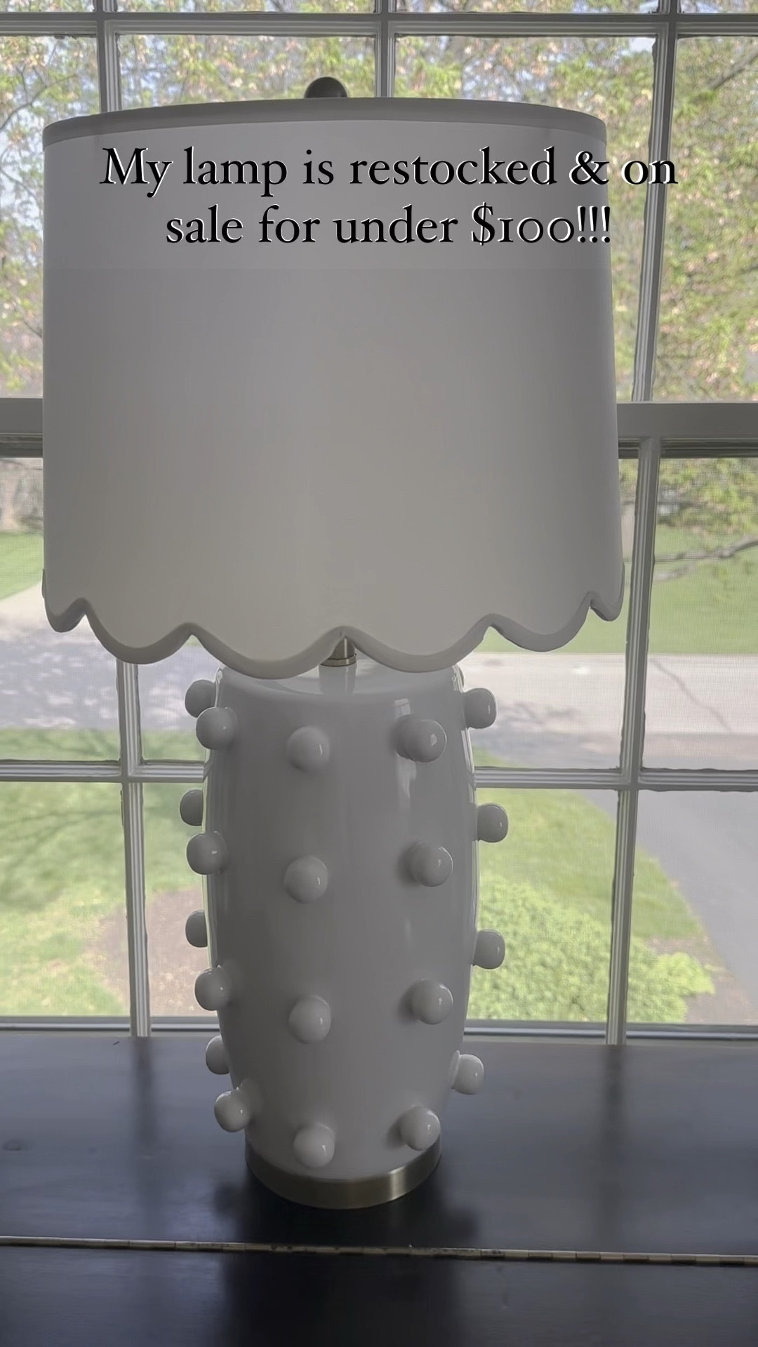Restock alert
Dotted lamp under $100
Kelly wearstler linden shoe under $100
Scalloped lampshade
Dots lamp
Dotted lamp
Dotted lamp with gold base
White dotted lamp
White lamp with dots
Designer dupe 
Designer lamp dupe
Gingham curtains

#LTKsalealert #LTKfindsunder100 #LTKhome