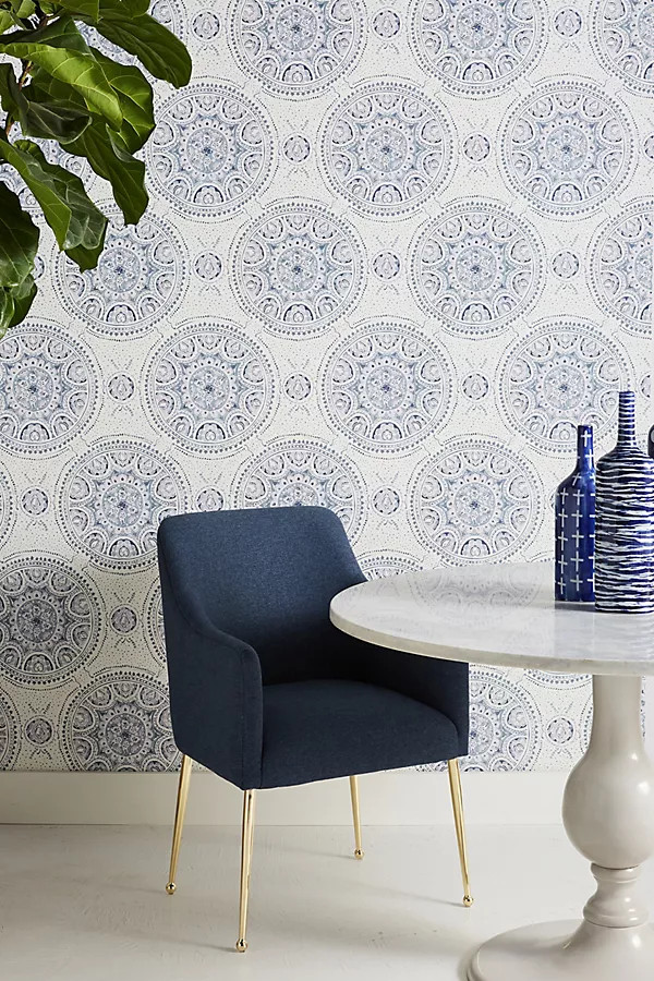 Anthropologie Zofia Wallpaper By York Wallcoverings in Grey | Anthropologie (US)