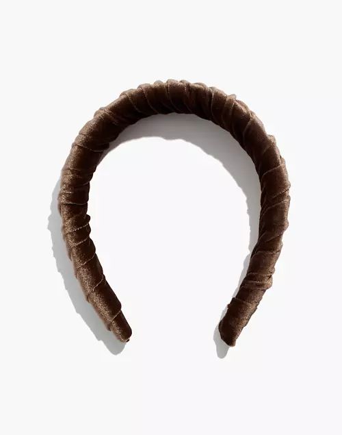 Velvet-Wrapped Padded Headband | Madewell