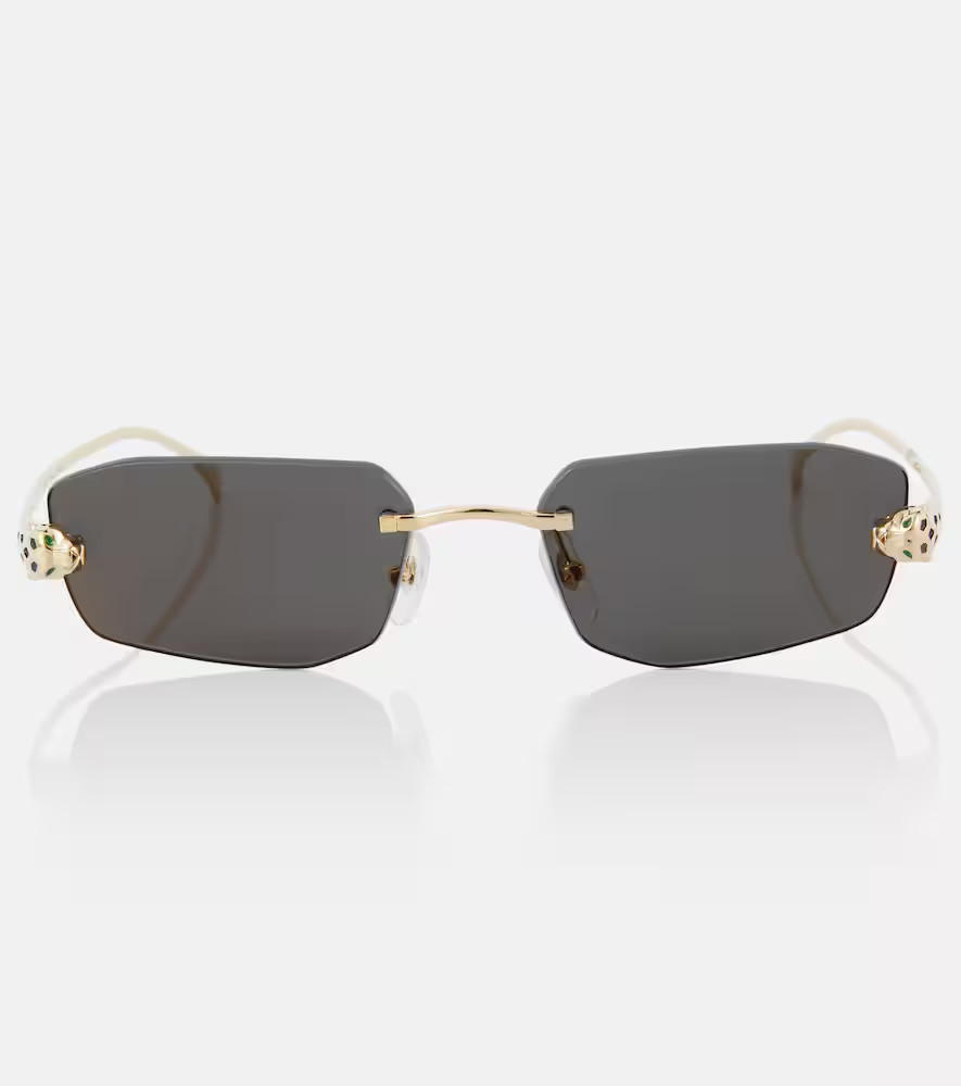 Cartier Eyewear Collection PanthÃ¨re de Cartier rectangular sunglasses | Mytheresa (US/CA)