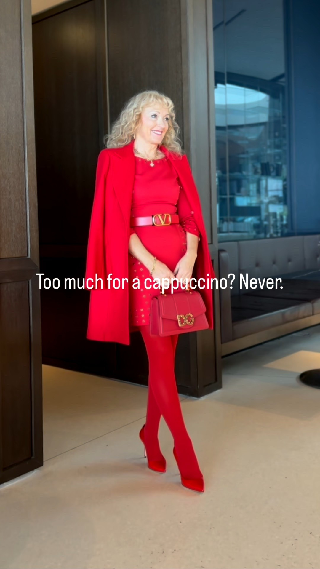 All red monochrome outfit ❤️

✔ Red mini dress
✔ Red stockings
✔ Classic red pumps
✔ Matching mini bag
✔ Elegant red coat

A timeless way to style bold color.

Shop  similar pieces via my LTK. ❤️


#LTKootd #LTKOver40 #LTKSeasonal