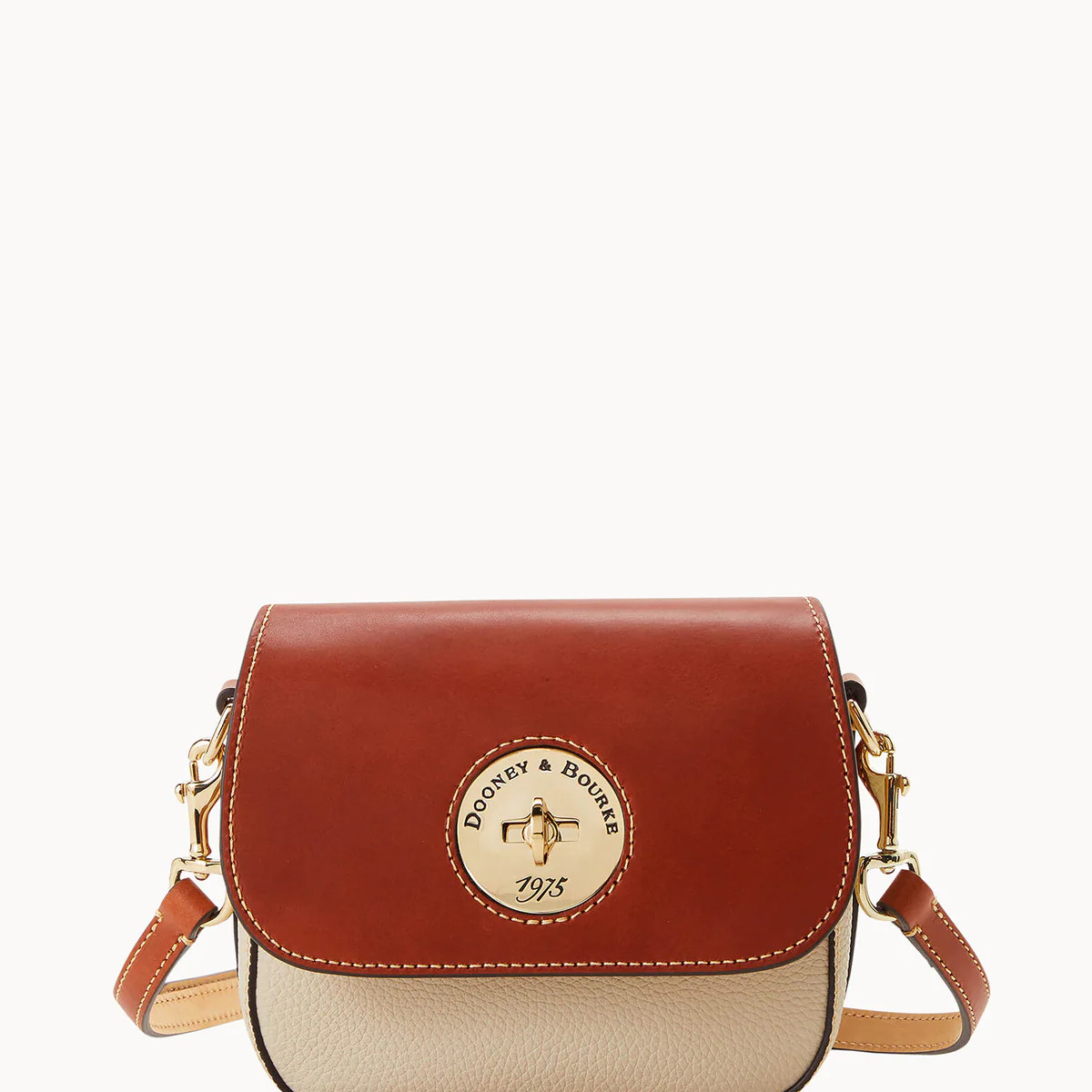 Pebble Turnlock Flap Saddle | Dooney & Bourke (US)