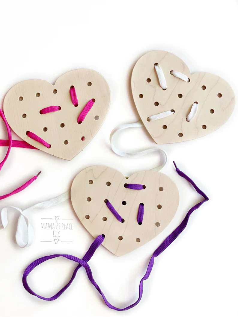 Lacing Board / Heart / Lacing Board / Toddler Busy Board / | Etsy | Etsy (US)