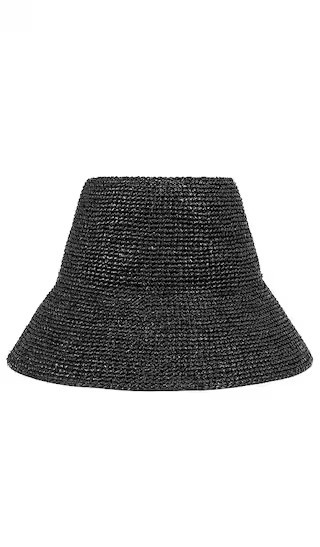 Janessa Leone Felix Bucket Hat in Black. - size S | Revolve Clothing (Global)
