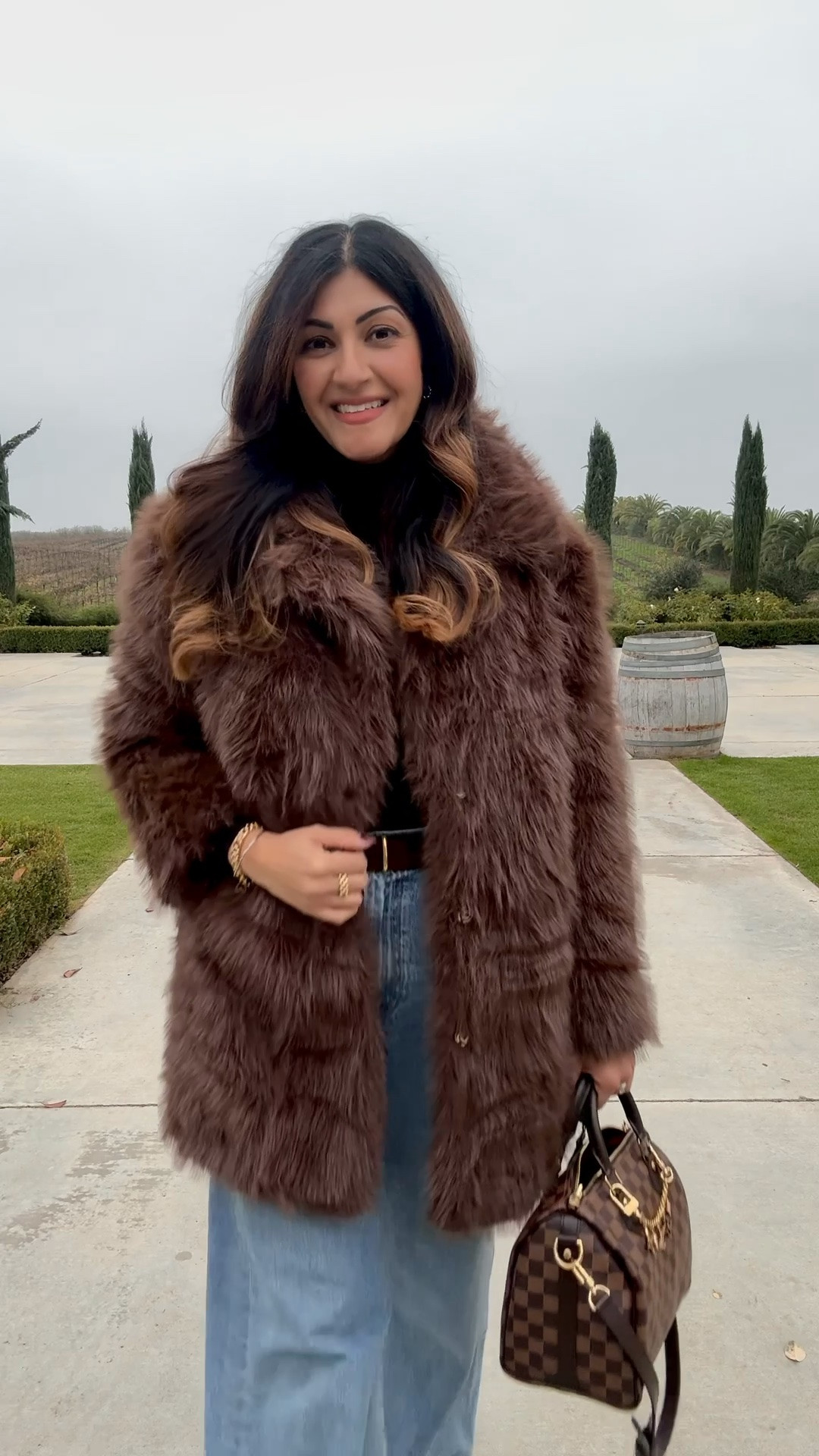Faux fur coat from Amazon is restocked! It fits so good, lined and has clasps to close looks so expensive. Paired with Ralph Lauren turtleneck and rib cage wide leg jeans.
Typically wear size 10, wearing large in coat, large in turtleneck and size 30
Jeans. 

 #fallstyle #winter #furjacket #amazon

#LTKMidsize #LTKootd #LTKgrwm