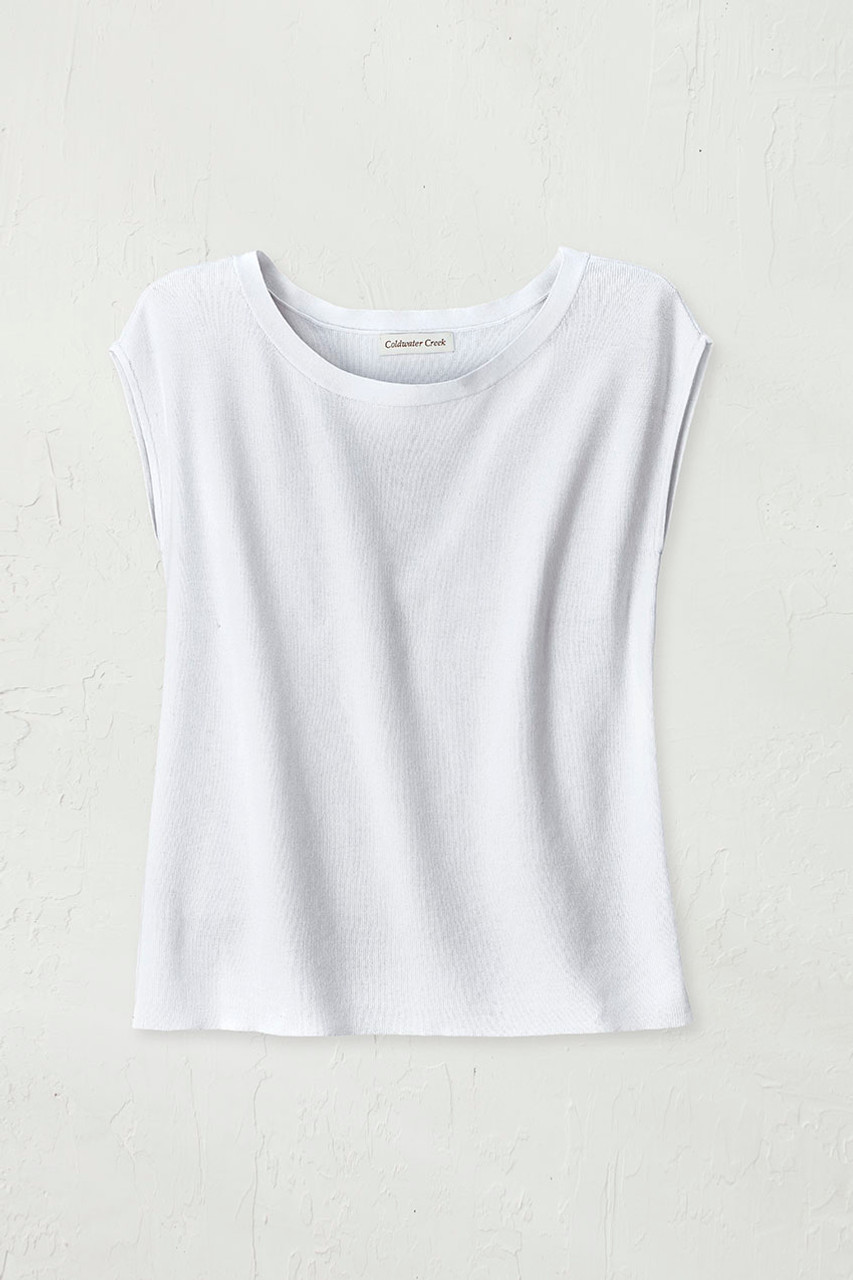 Cap Sleeve Sweater Tee | Coldwater Creek