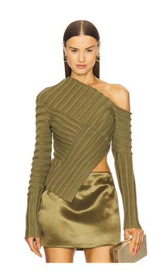 Jaidan Knit Top in Cedar | Revolve Clothing (Global)