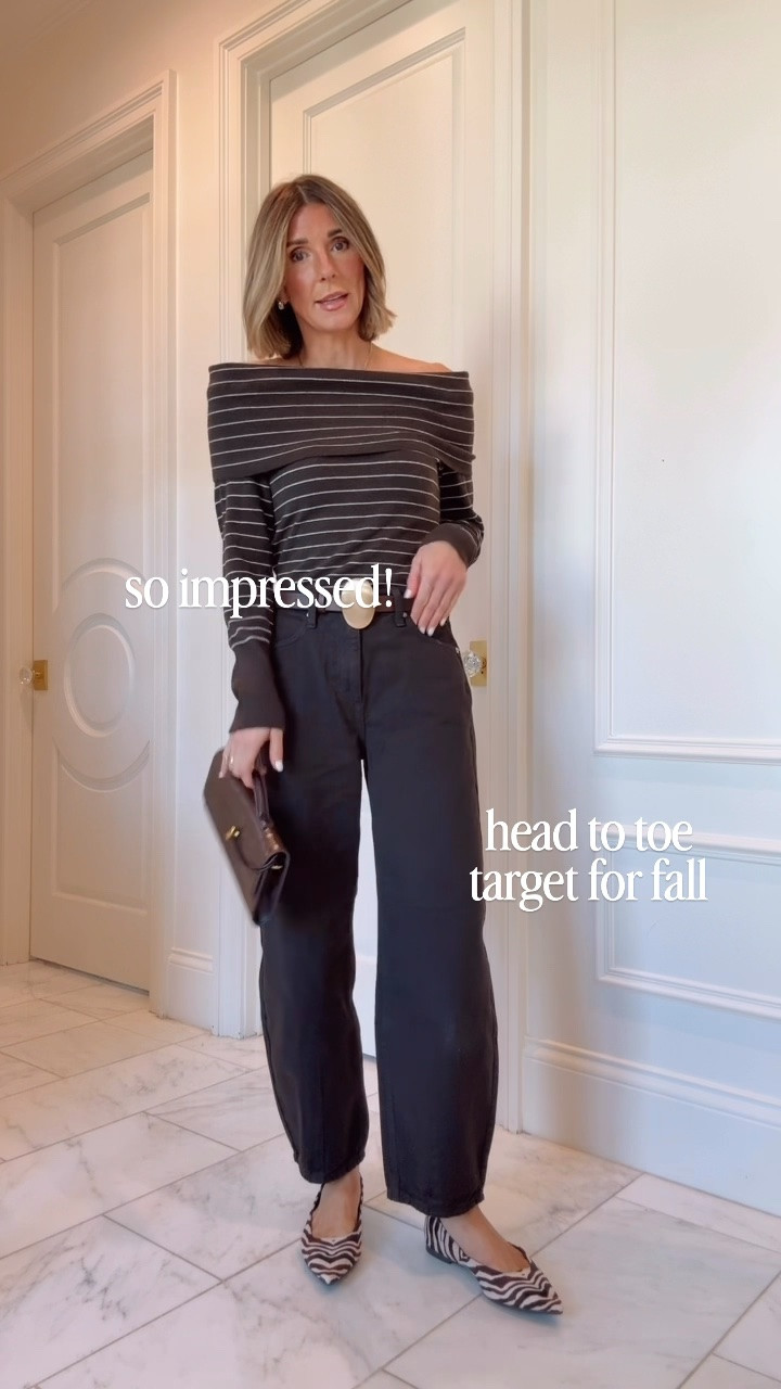 Fall date night outfit. Size up half a size in the target flats
