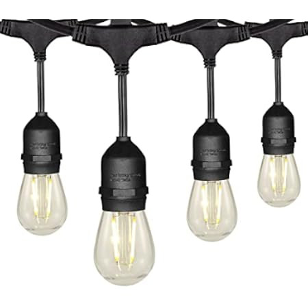 Quntis 53FT Outdoor String Lights, IP65 Waterproof Shatterproof Led Patio Lights String Outdoor with | Amazon (CA)