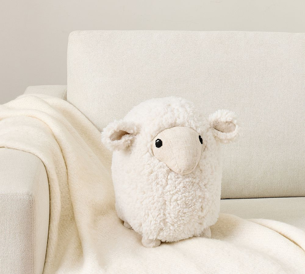 Sam the Sheep Shaped Pillow | Pottery Barn (US)