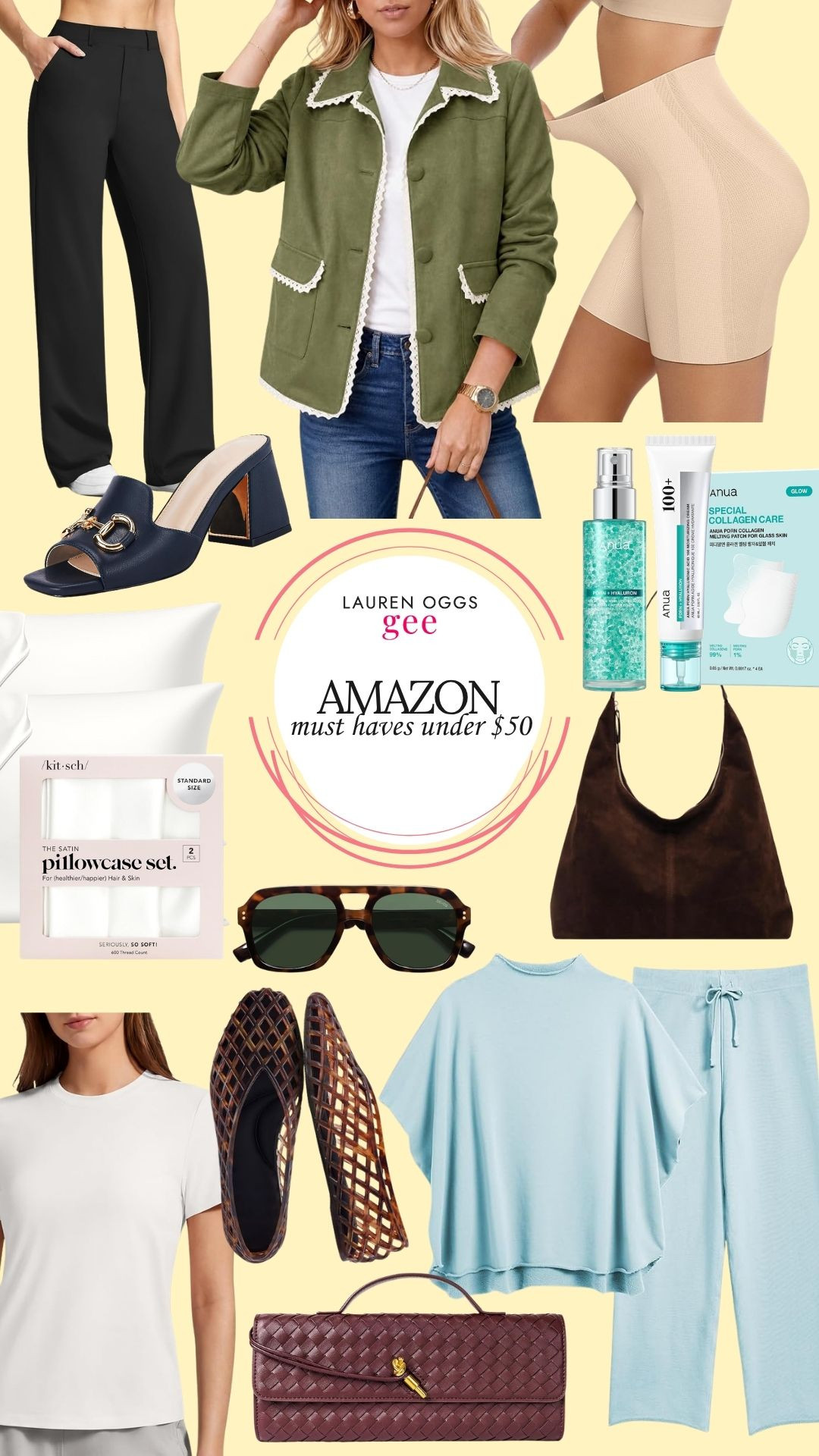 Sharing some of my favorite Amazon finds under $50, including work pants that look way more expensive, my favorite shapewear, a gorgeous look-for-less heeled sandal, skincare I’m loving, and a few more good ones you need to see.

Save this one for your next Amazon shopping spree! ✨ 

 #LTKootd #LTKselfcare #LTKSaleAlert