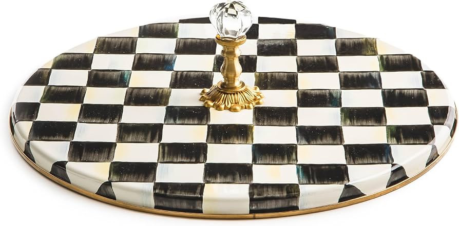 MACKENZIE-CHILDS Cheese Course, Cute Cheese Board and Serving Board for Charcuterie, Black-and-Wh... | Amazon (US)