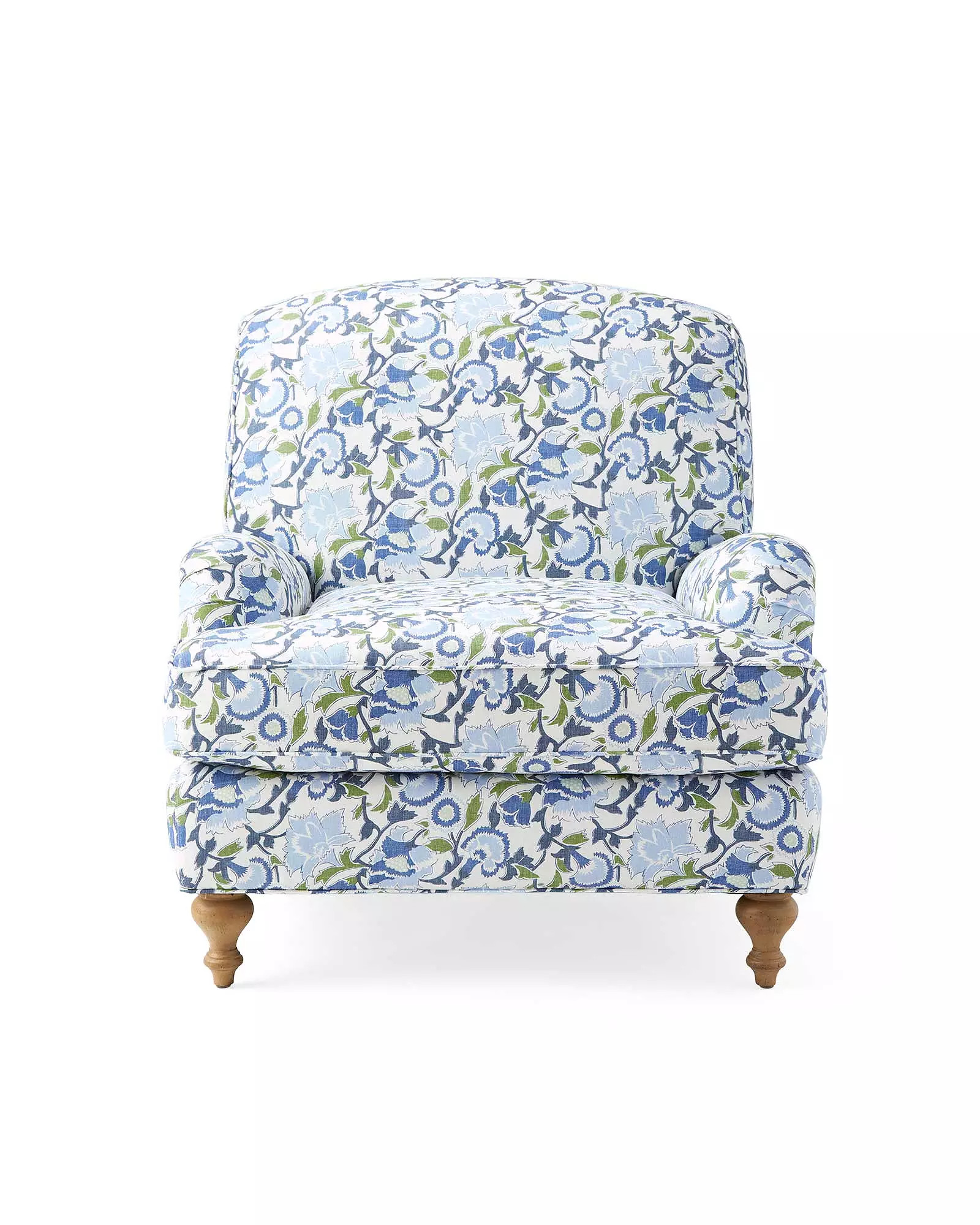 Miramar Chair - Cassis Linen Hydrangea | Serena and Lily
