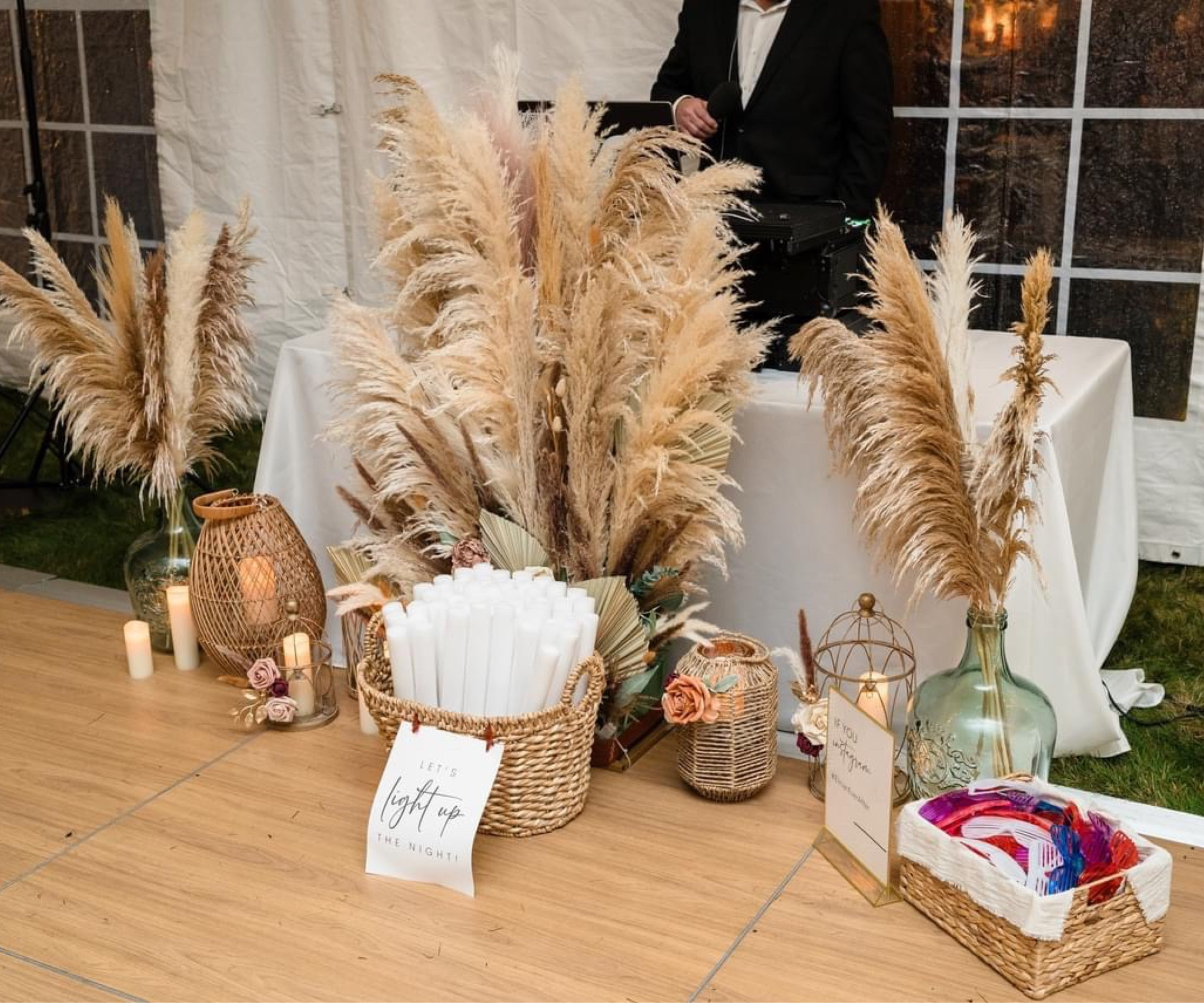 Dance floor decor, boho wedding decor, fall wedding, backyard wedding, October wedding, dance floor lights, foam lights, light sticks, pampas for wedding

#LTKHoliday #LTKwedding #LTKfindsunder50