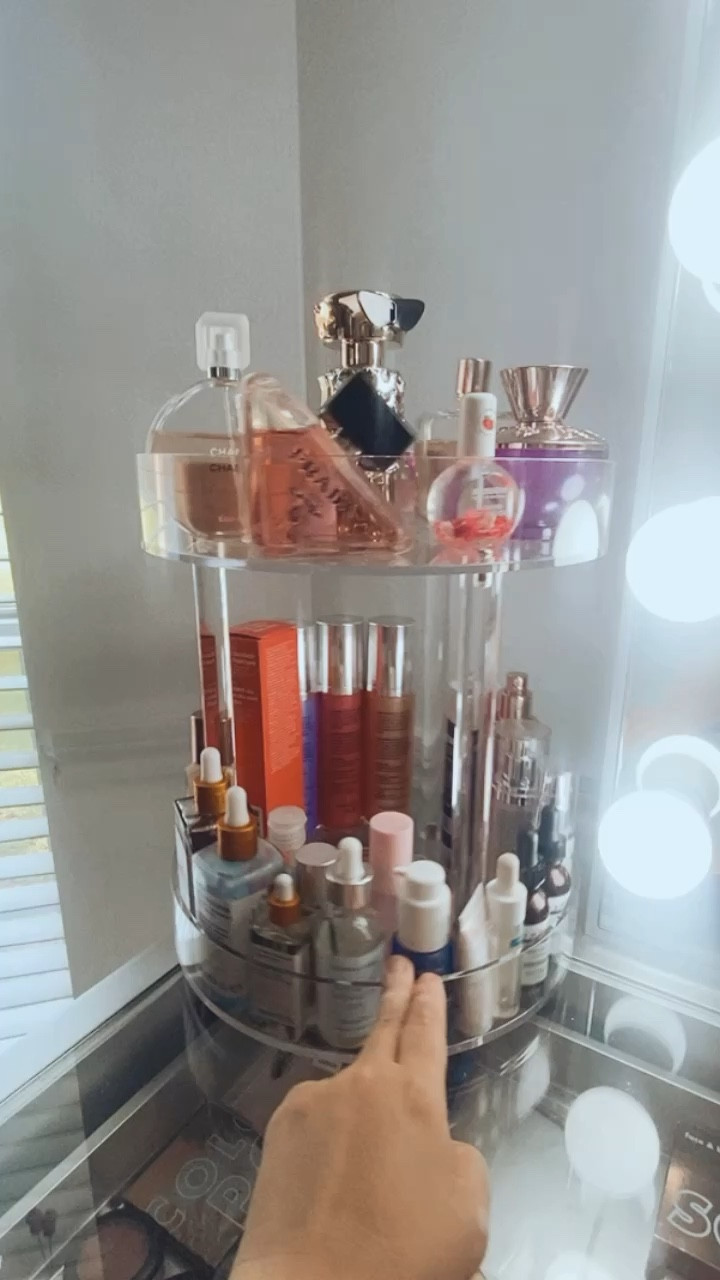 Rotating Acrylic organizer 
#organization #rotatingacrylicorganizer #beautyproducts 

#LTKhome #LTKFind #LTKbeauty