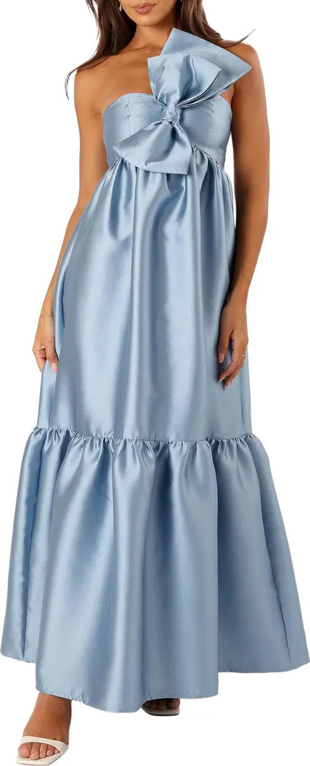 Petal & Pup Betina Bow One-Shoulder Gown | Nordstrom | Nordstrom