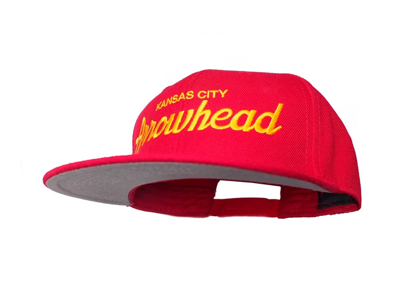 Kansas City 90s Hat  Arrowhead Vintage Style Embroidered Red - Etsy | Etsy (US)