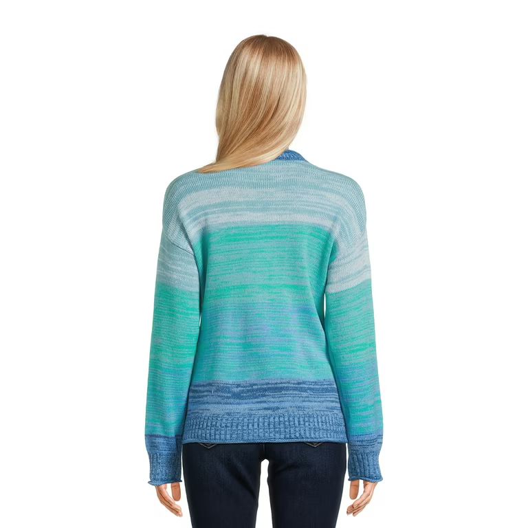 Time and Tru Women's Roll Neck Pullover Sweater, Midweight, Sizes XS-XXXL | Walmart (US)