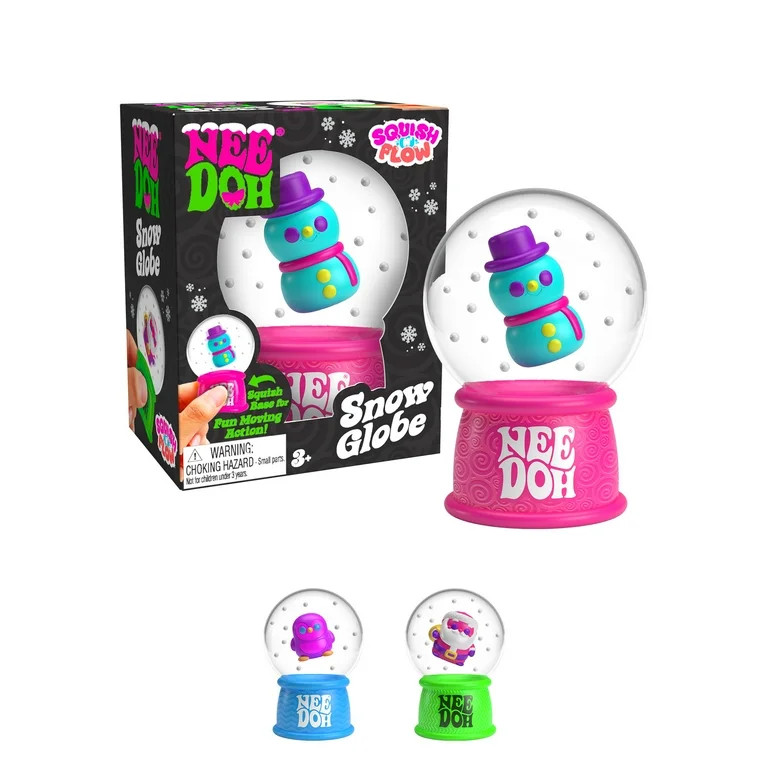 NeeDoh Squishmas Snow Globe, Holiday Stocking Stuffer Christmas Novelty Toy, Children Ages 3+ | Walmart (US)