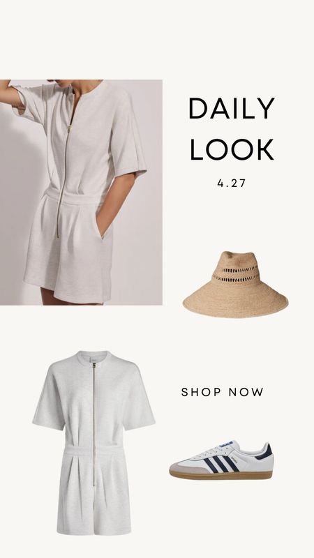 Daily Look 4.27 | athleisure playsuit paired with sneakers and sun hat 




Mom style
Spring outfit
Mom outfit
Minimal style 


#LTKshoecrush #LTKstyletip #LTKSeasonal