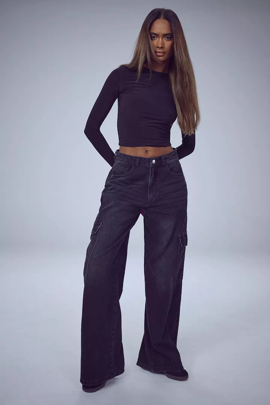 The Wide Leg Cargo Jean | boohoo (US & Canada)