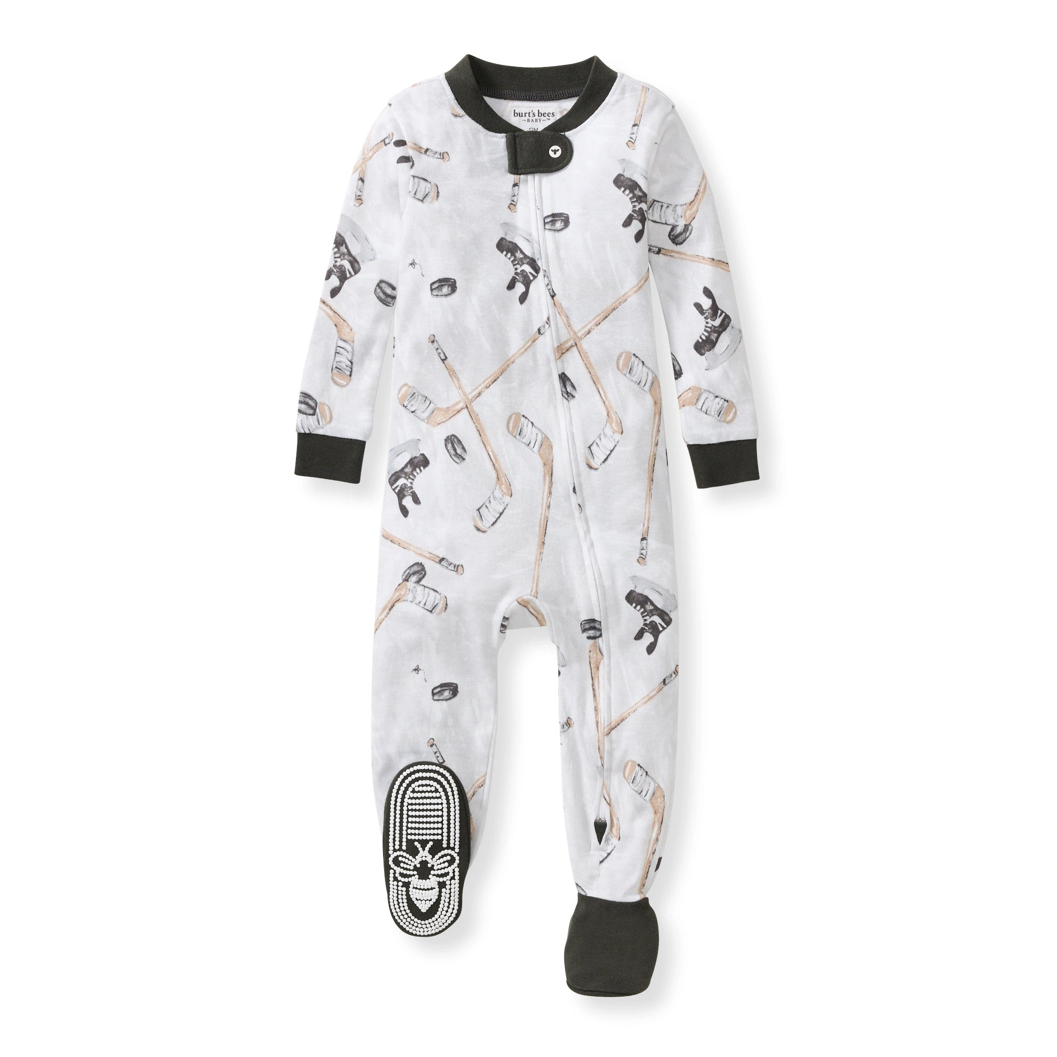 Hockey Season Organic Cotton Sleeper | Burts Bees Baby