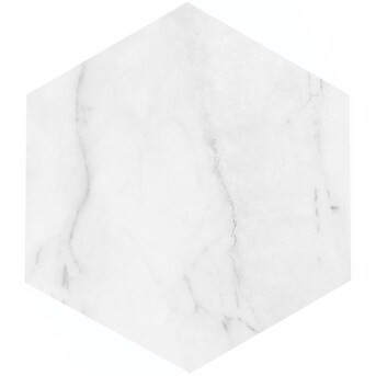 Satori Regent Carrara Nevoso Hexagon 9-in x 9-in Matte Porcelain Floor and Wall TileItem #224041... | Lowe's