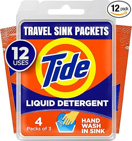 Tide Sink Pack Liquid Laundry Detergent, 0.51 oz, Pack of 12 | Amazon (US)