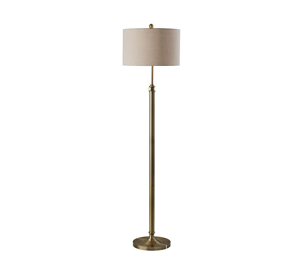 Fig Iron Floor Lamp, Antique Brass | Pottery Barn (US)