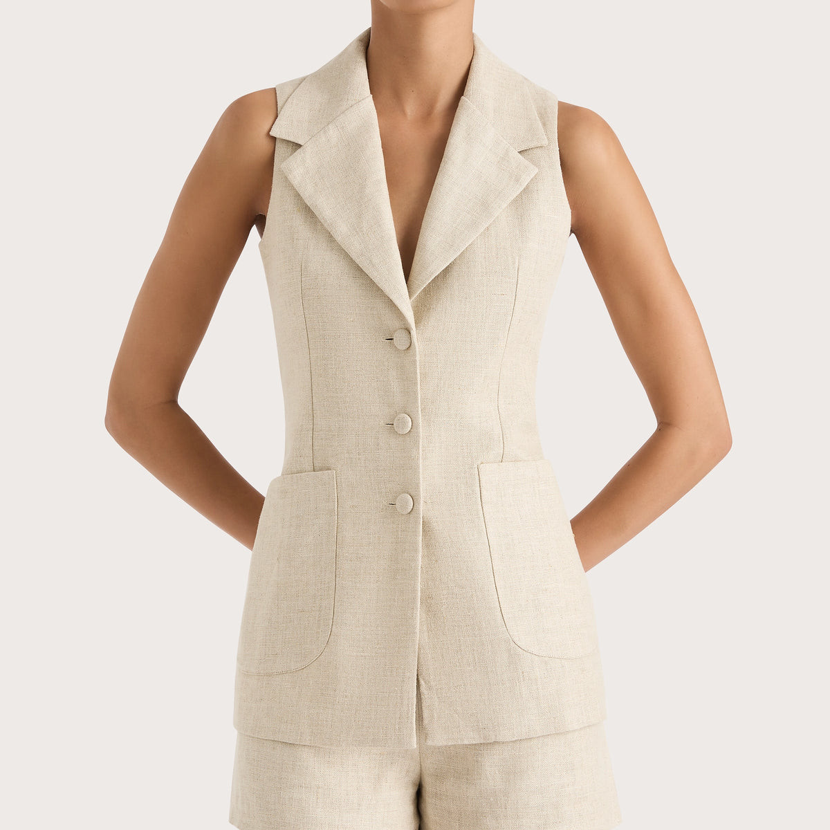 Josette Vest Natural | Faithfull (AU)