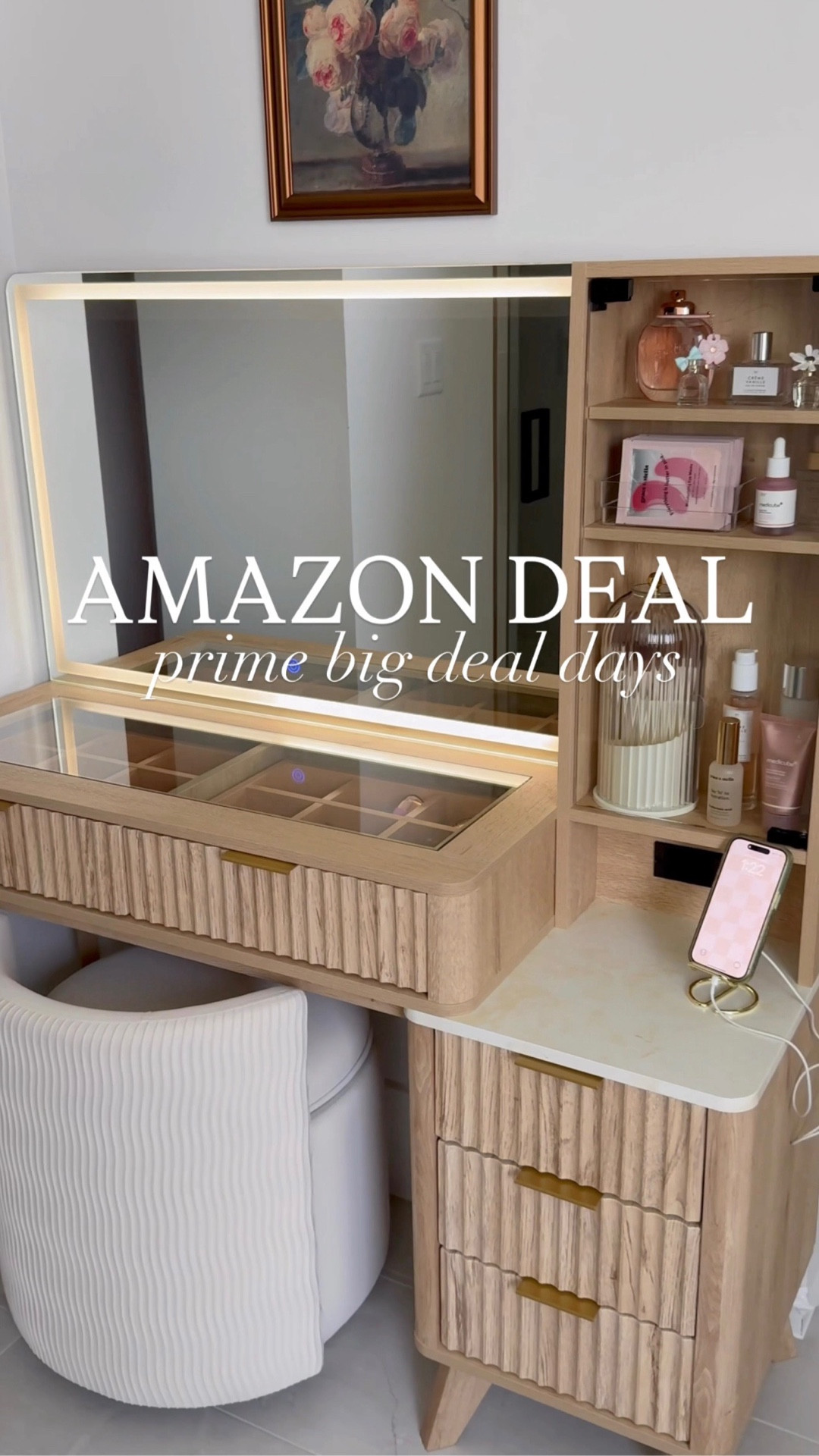 ✨COMMENT LINK✨ and we'll DM you
the link for this stunning fluted vanity from Amazon ON DEAL NOW for Prime Big Deal Days! We're obsessed! Also the fluted, spinning chair with storage!?🤩
It's on deal too!

#makeupvanity #amazonmusthaves #viralhomefind #amazonfinds #amazonfavorites #thesistershoppers #asmr #asmrsounds #primebigdealdays 
#bigdealdays2025 #amazondeal

#LTKHome #LTKSaleAlert #LTKBeauty