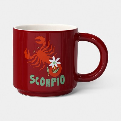 15 fl oz Zodiac Scorpio Mug Red - Room Essentials™ | Target