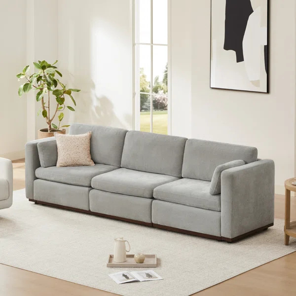 Sayette 3-Piece 112" Upholstered Modular Sofa | Wayfair North America