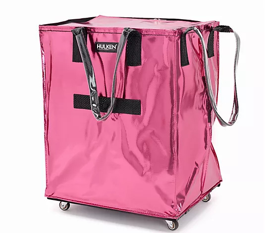 Make Your Selection: Hulken Large Rolling Tote Bag with Zip Top & Button Closure | QVC
