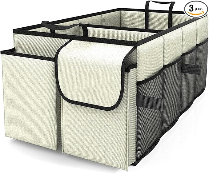 Car Trunk Organizer, Collapsible Car Organizer, Multi Compartment Car Organization for Car Access... | Amazon (US)
