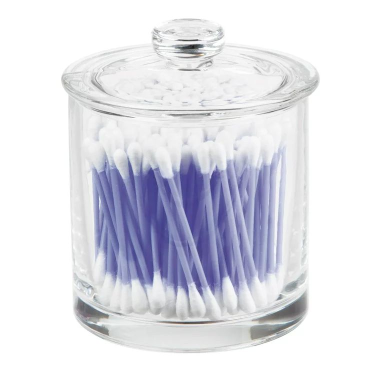 Better Homes & Gardens Small Glass Apothecary Vanity Jar, Clear | Walmart (US)