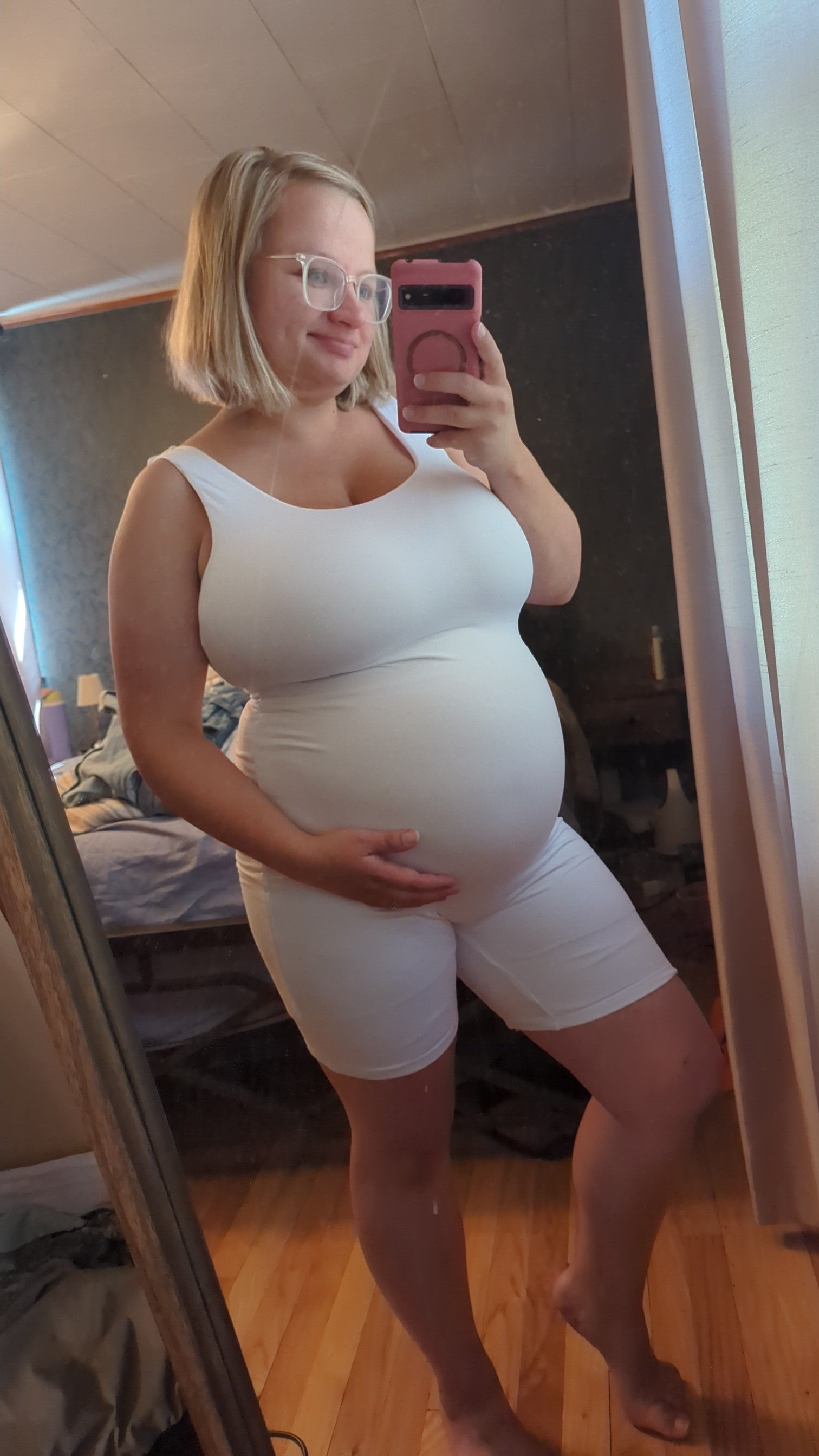 I intended to wear this to a mommy & me / maternity photoshoot but baby girl decided to arrive the day after the outfit and the photoshoot never happened. Loved this bodysuit so much I held onto it and may try wearing it this summer without the beautiful belly. 

 

#LTKootd #LTKmomlife #LTKBump