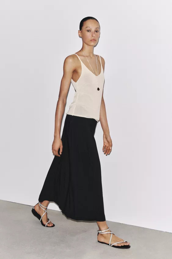 ZW COLLECTION PLEATED SKIRT | Zara UK