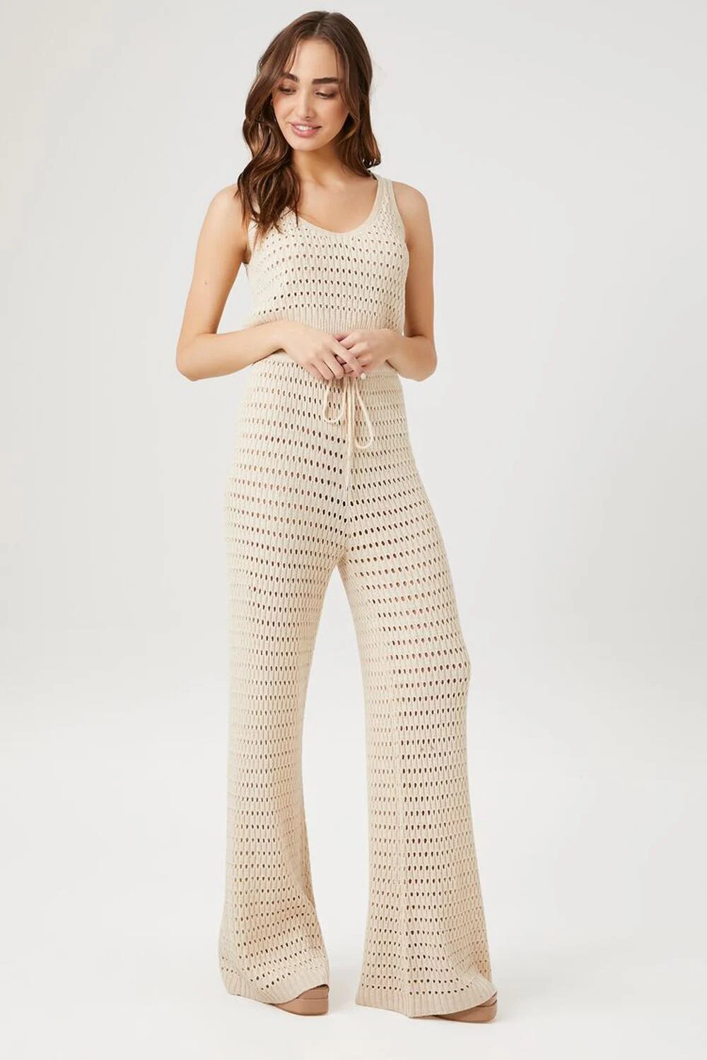 Open-Knit Tank Top & Pants Set | Forever 21 (US)